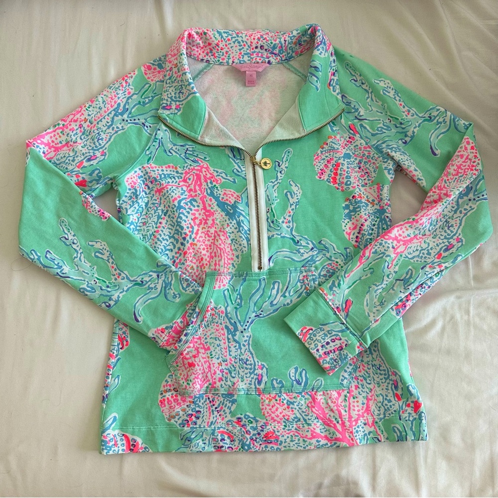 Lily Pulitzer Long Sleeve Quarter Zip